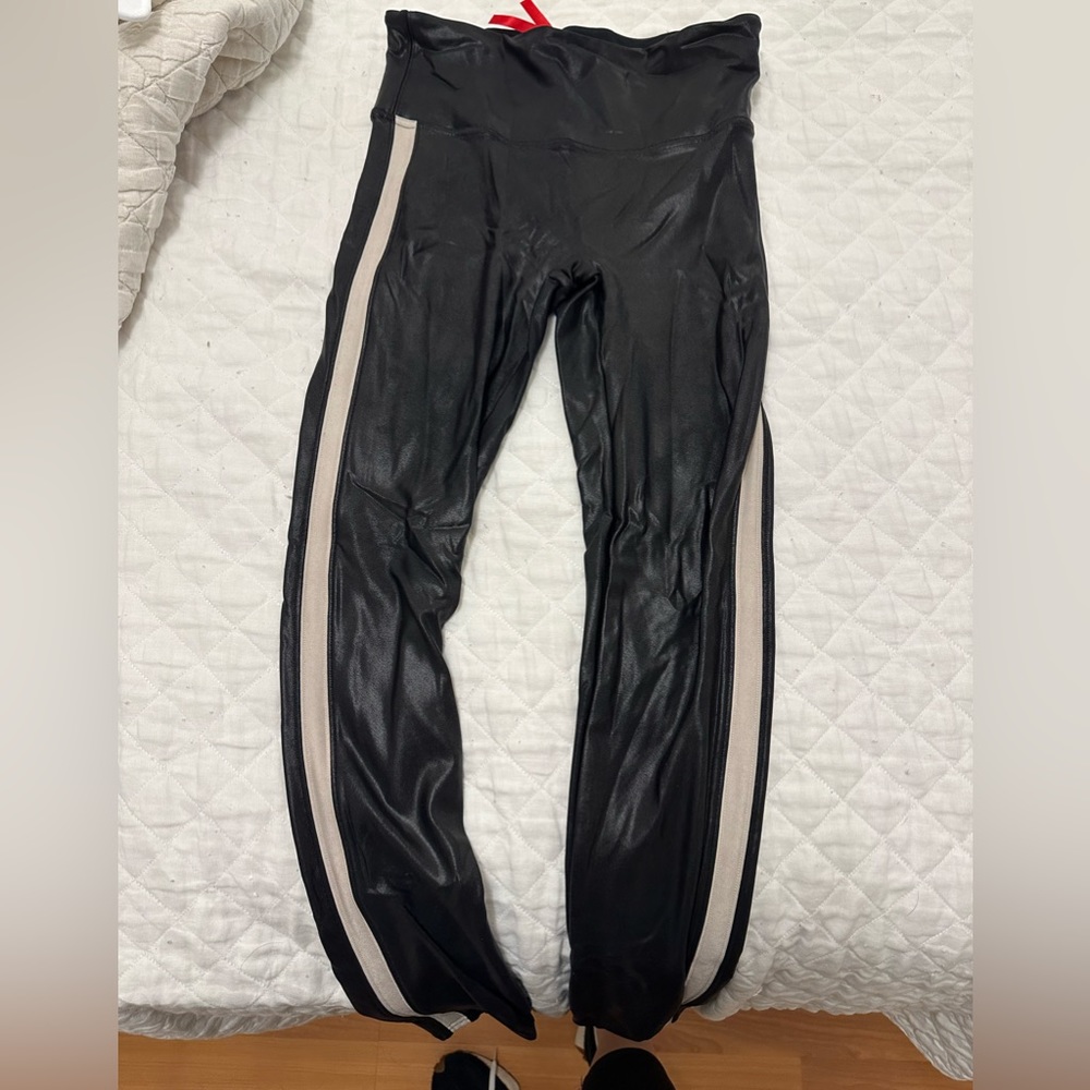 Spanx leggings with stripe